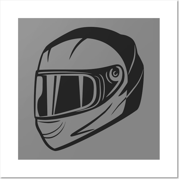 Motorcycle Helmet Wall Art by EarlAdrian